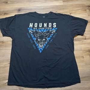 WWE Men's XXL Hounds‎ of Justice The Shield Wrestling T-Shirt Graphic Tee Black